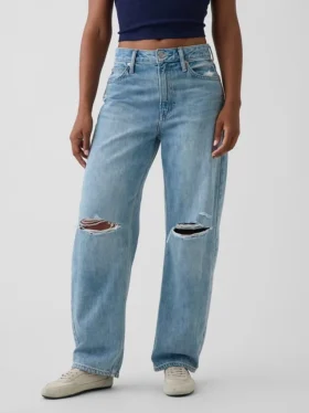 Vaqueros curvy de talle alto y corte recto