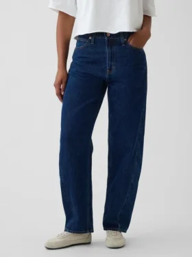 Vaqueros curvy de talle alto y corte recto