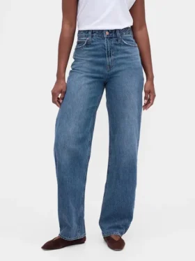 Vaqueros curvy de talle alto y corte recto
