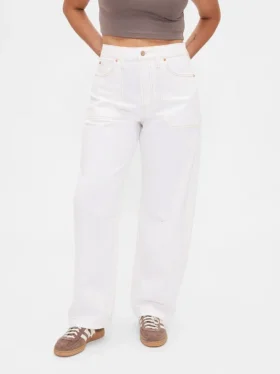 Vaqueros curvy de talle alto y corte recto