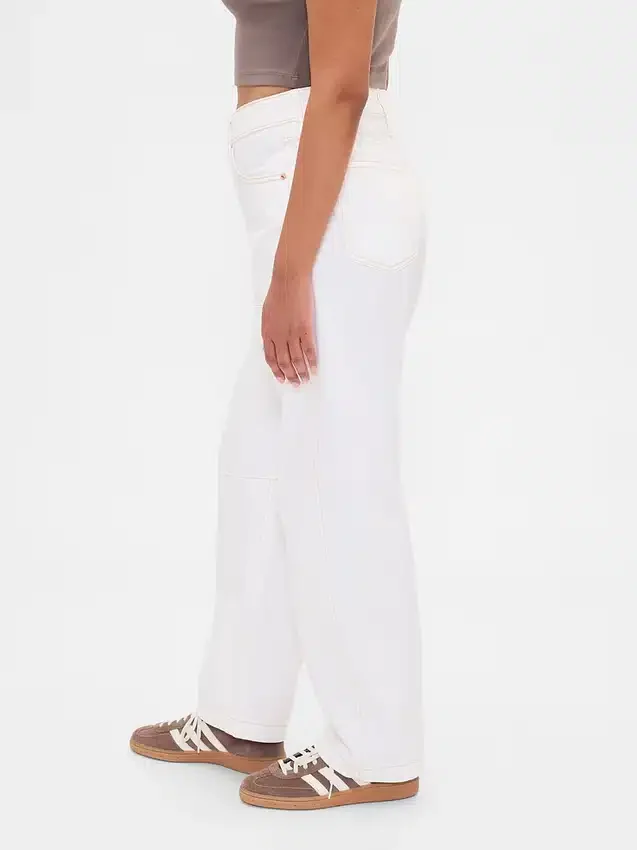 Vaqueros curvy de talle alto y corte recto