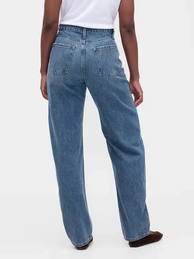 Vaqueros curvy de talle alto y corte recto