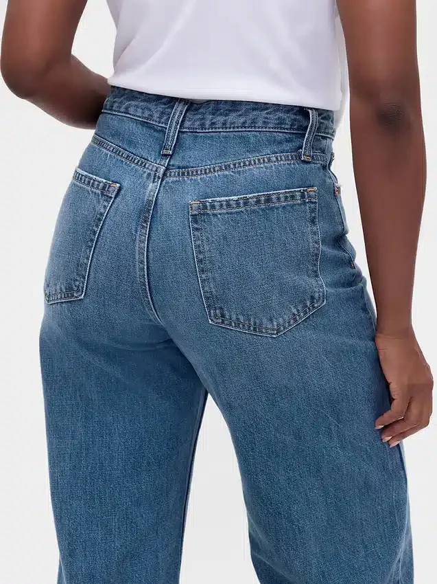 Vaqueros curvy de talle alto y corte recto