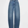 Vaqueros curvy de talle alto y corte recto