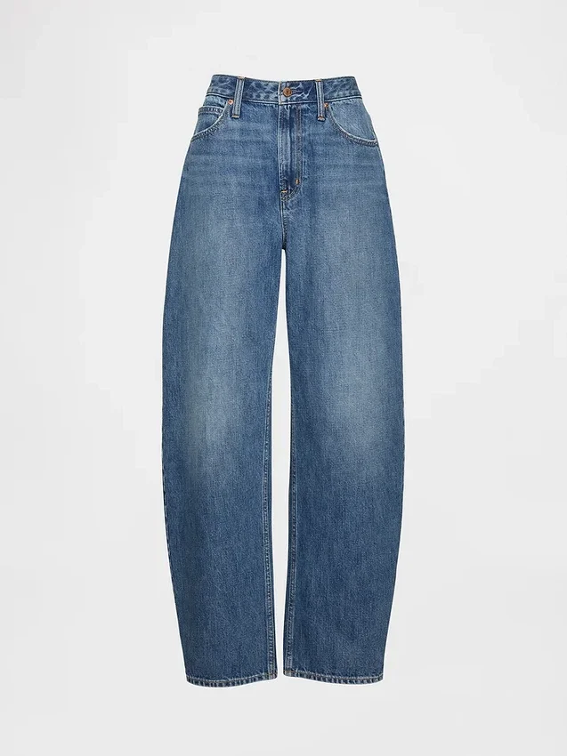 Vaqueros curvy de talle alto y corte recto