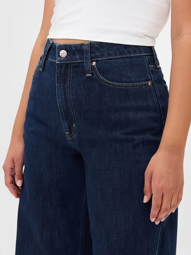 Vaqueros curvy de talle alto y corte recto