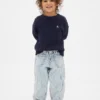 Vaqueros de denim a rayas con diseño de herradura para Bebé y Niño
