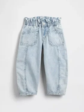 Vaqueros de denim a rayas con diseño de herradura para Bebé y Niño