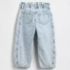 Vaqueros de denim a rayas con diseño de herradura para Bebé y Niño