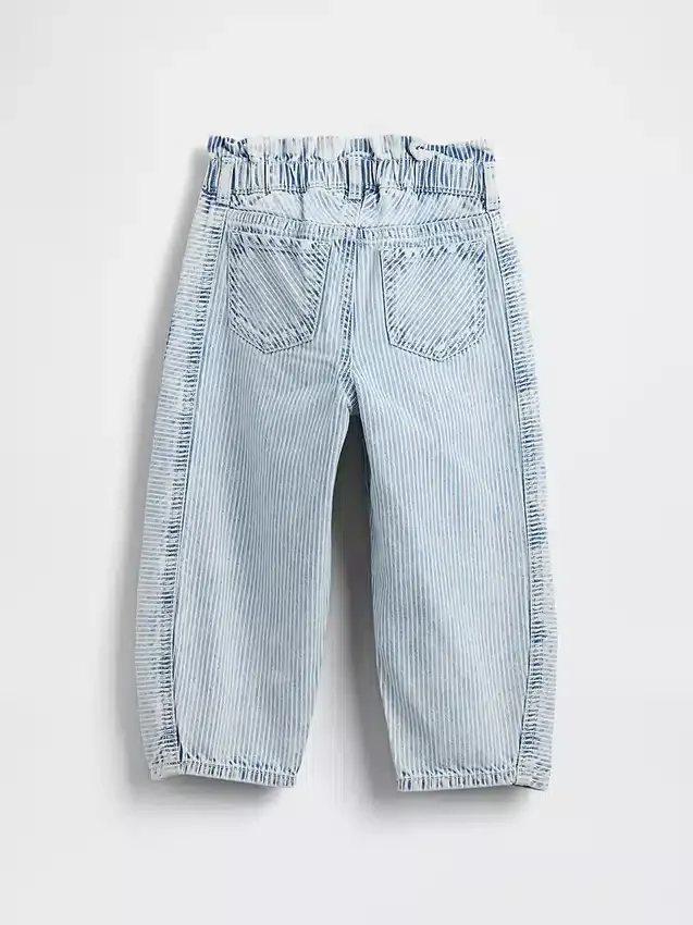 Vaqueros de denim a rayas con diseño de herradura para Bebé y Niño