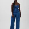 Vaqueros de talle alto con pinzas y pierna ancha GAP × Hfr de Atelier Ndigo