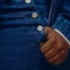 Vaqueros de talle alto con pinzas y pierna ancha GAP × Hfr de Atelier Ndigo