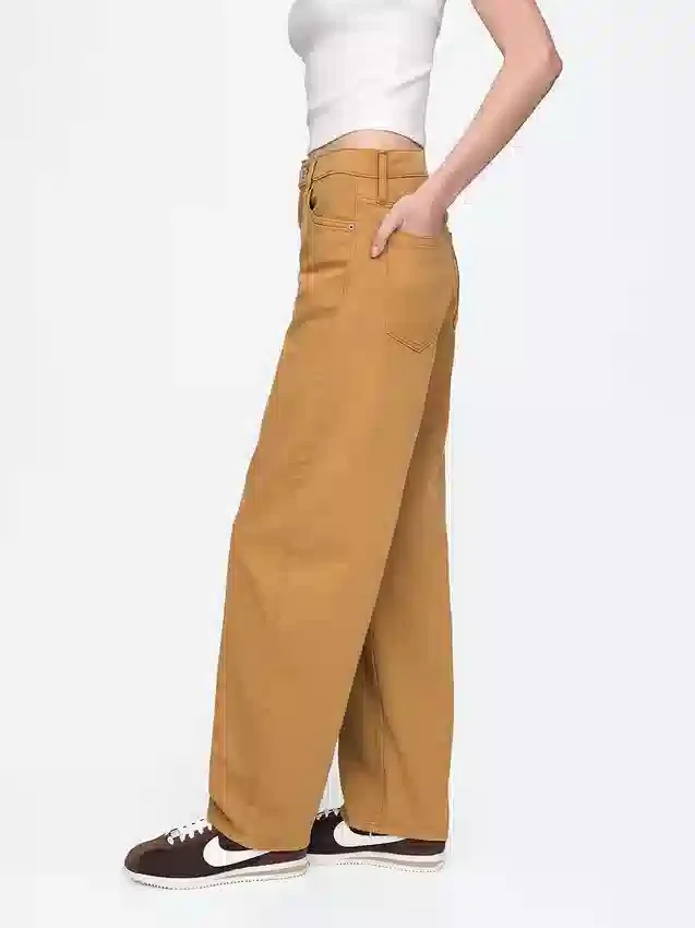 Vaqueros de talle alto y corte recto