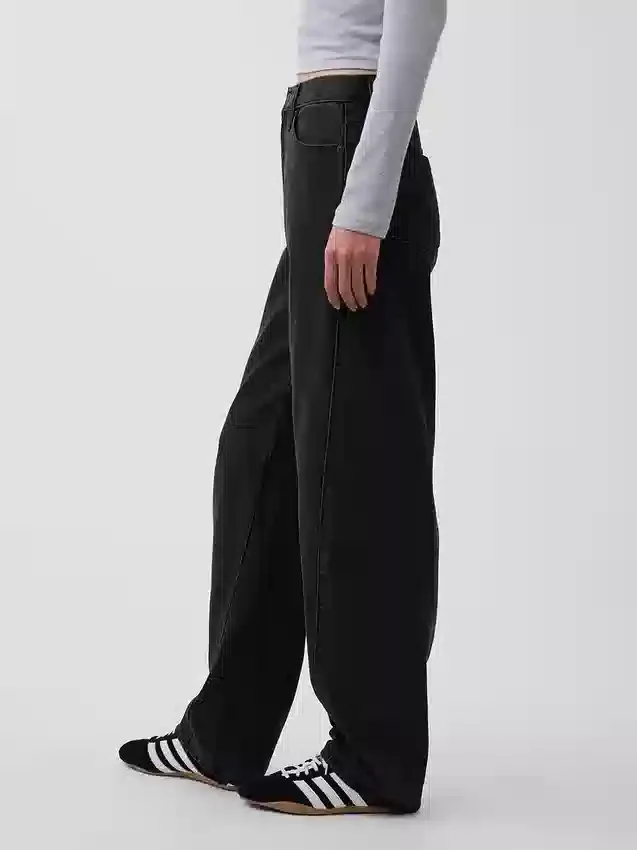 Vaqueros de talle alto y corte recto