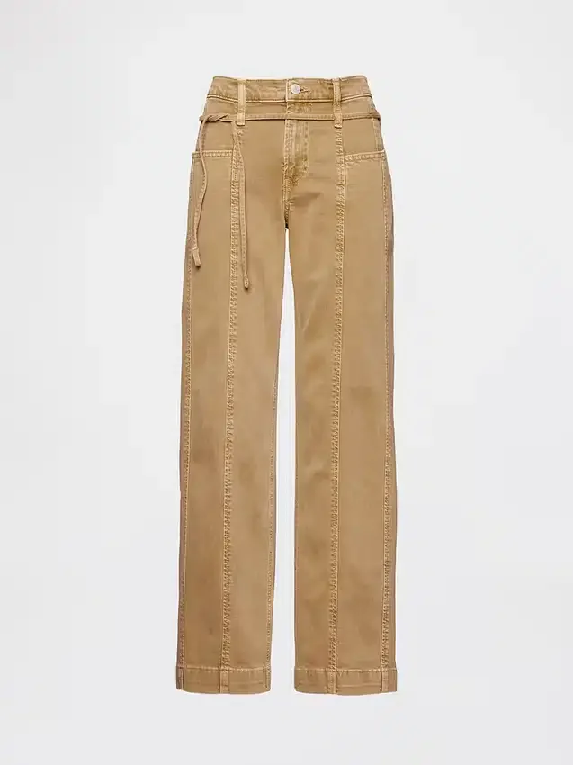 Vaqueros de talle bajo, holgados, estilo de los 90, con microcinturón