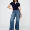 Vaqueros de talle extraalto y pierna ancha