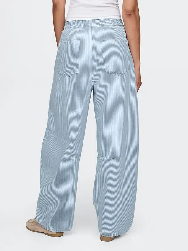 Vaqueros «Easy Horseshoe» de talle medio, con rayas y tejido denim ultrasuave