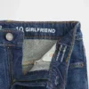 Vaqueros «girlfriend» de talle medio para niña