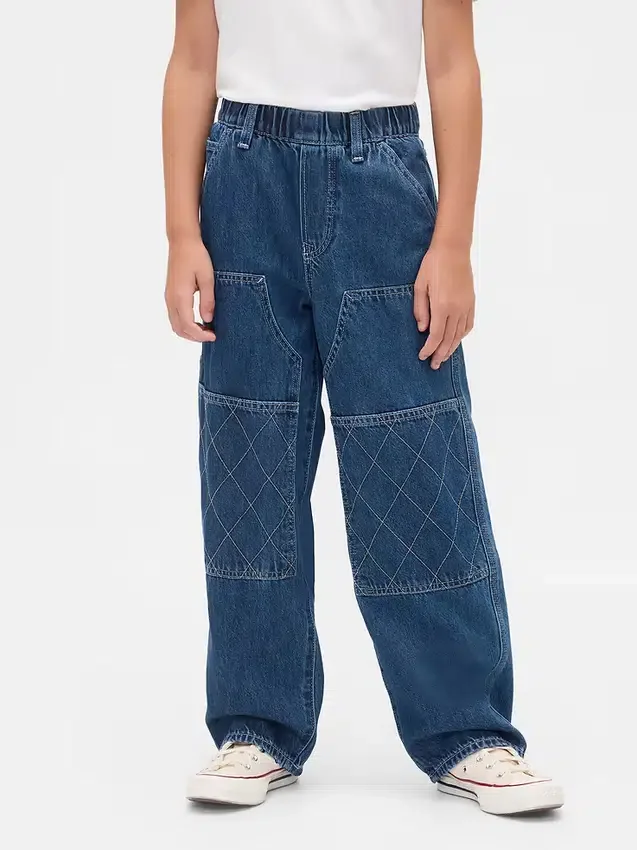 Vaqueros holgados de estilo carpintero para niños