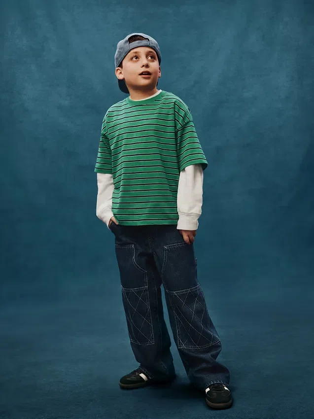 Vaqueros holgados de estilo carpintero para niños