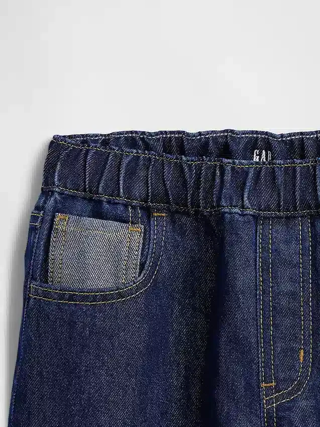 Vaqueros holgados de talle bajo «Easy» con efecto metalizado para niños