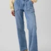 Vaqueros holgados de talle bajo estilo años 90
