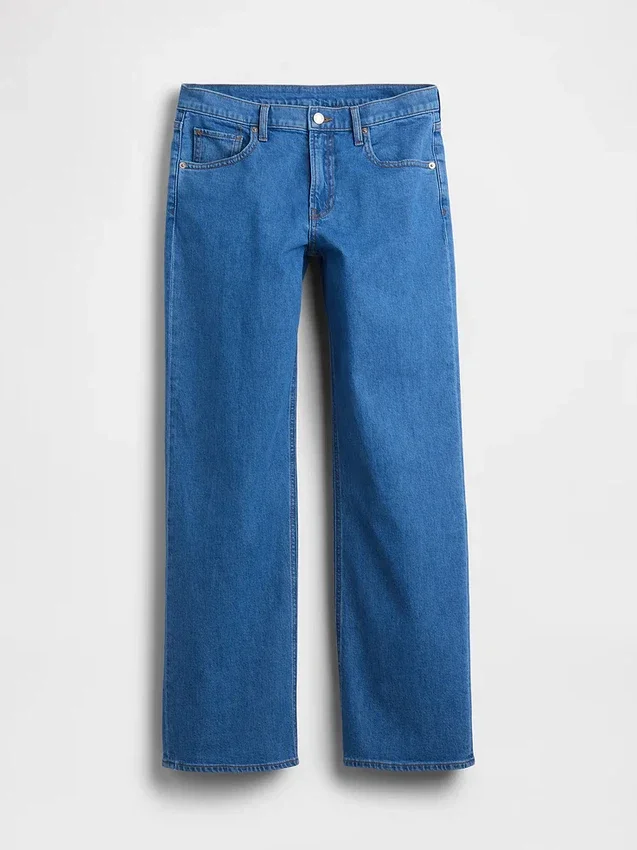 Vaqueros holgados de talle bajo estilo años 90