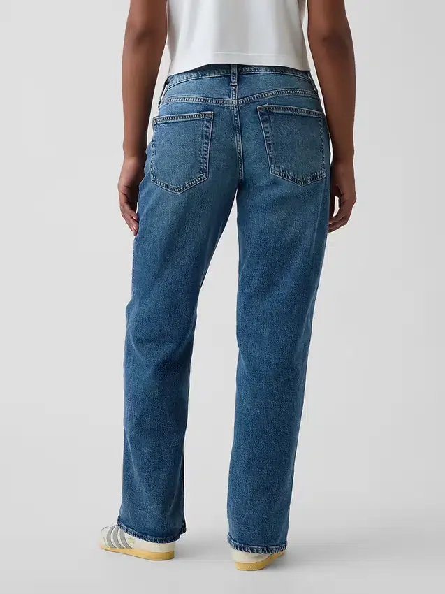 Vaqueros holgados de talle bajo para curvas, estilo años 90