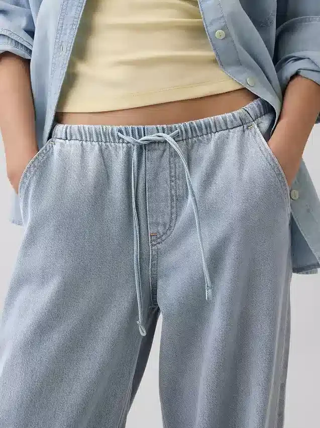 Vaqueros holgados de talle bajo, ultrasuaves y de estilo «90s»
