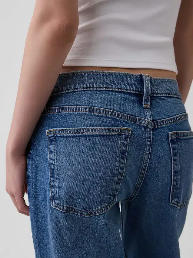 Vaqueros holgados de talle extra bajo estilo años 90