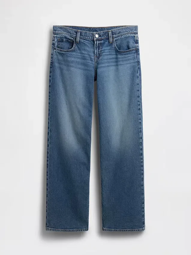Vaqueros holgados de talle extra bajo estilo años 90