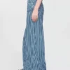 Vaqueros holgados de tiro medio con rayas de denim ultrasuaves