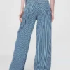Vaqueros holgados de tiro medio con rayas de denim ultrasuaves
