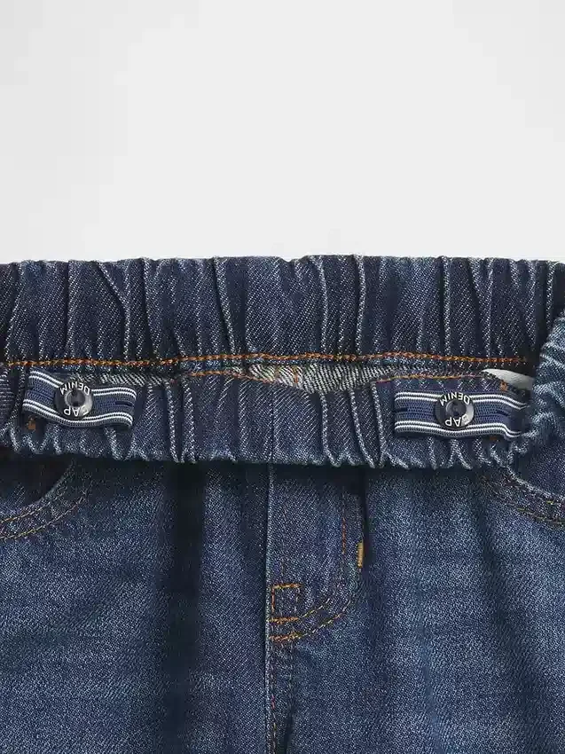 Vaqueros holgados sin cremallera para bebés y niños pequeños