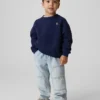 Vaqueros holgados tipo carpintero para bebés y niños pequeños, sin cremallera