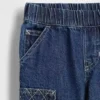 Vaqueros holgados tipo carpintero para bebés y niños pequeños, sin cremallera