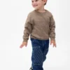 Vaqueros holgados tipo carpintero para bebés y niños pequeños, sin cremallera