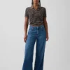 Vaqueros holgados ultrasuaves de talle medio para mujeres con curvas