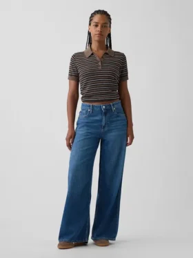 Vaqueros holgados ultrasuaves de talle medio para mujeres con curvas