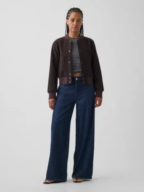 Vaqueros holgados ultrasuaves de talle medio para mujeres con curvas
