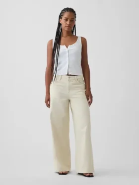 Vaqueros holgados ultrasuaves de talle medio para mujeres con curvas