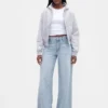 Vaqueros holgados ultrasuaves de talle medio para mujeres con curvas