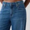 Vaqueros holgados ultrasuaves de talle medio para mujeres con curvas