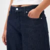 Vaqueros holgados ultrasuaves de talle medio para mujeres con curvas