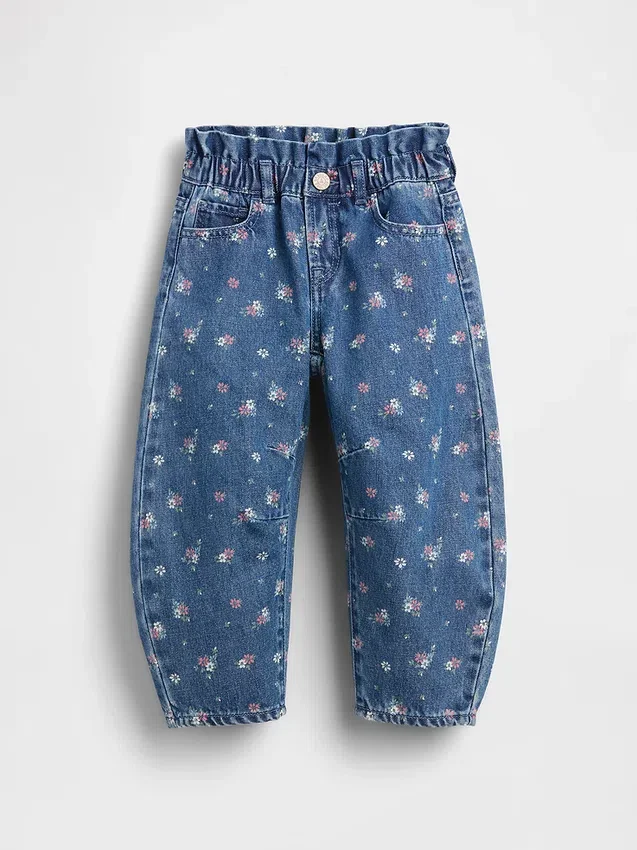 Vaqueros «Horseshoe» con estampado floral para bebés y niños pequeños