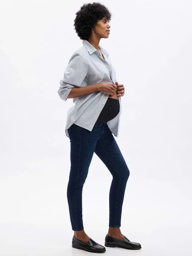 Vaqueros premamá «True Skinny» con panel completo