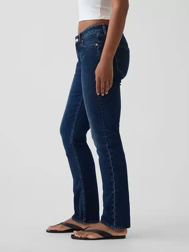 Vaqueros rectos ajustados de talle bajo «Curvy» estilo años 90