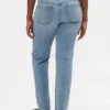 Vaqueros rectos ajustados de talle bajo estilo años 90