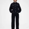 Vaqueros rectos de talle alto GAP × Victoria Beckham