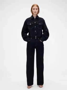 Vaqueros rectos de talle alto GAP × Victoria Beckham